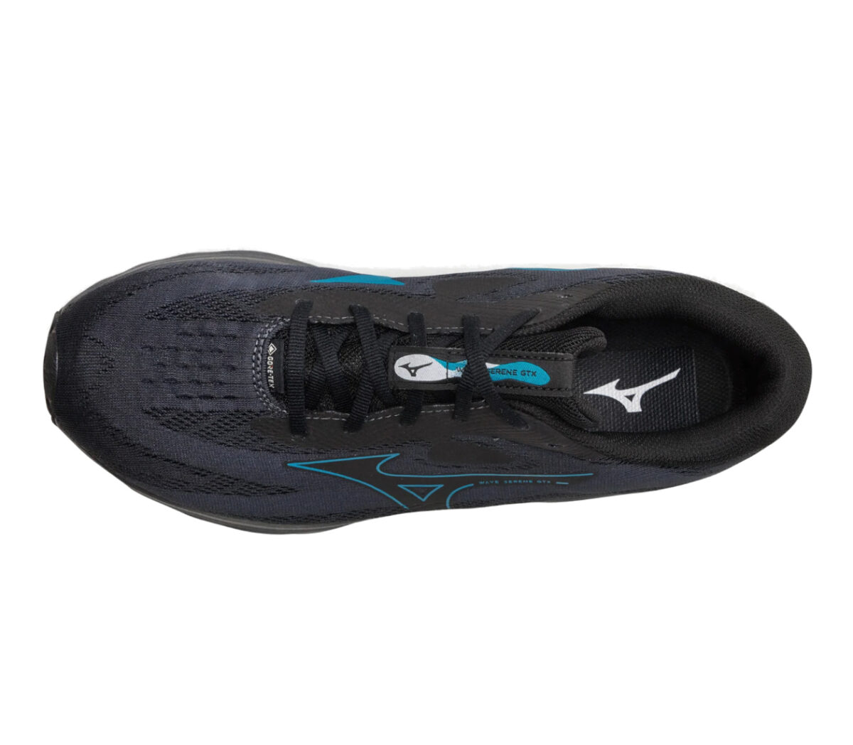 Tomaia Scarpa Mizuno Wave Serene GTX uomo nera
