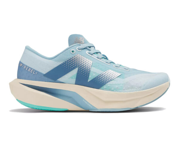 Scarpa New Balance FuelCell Rebel v4 donna celeste
