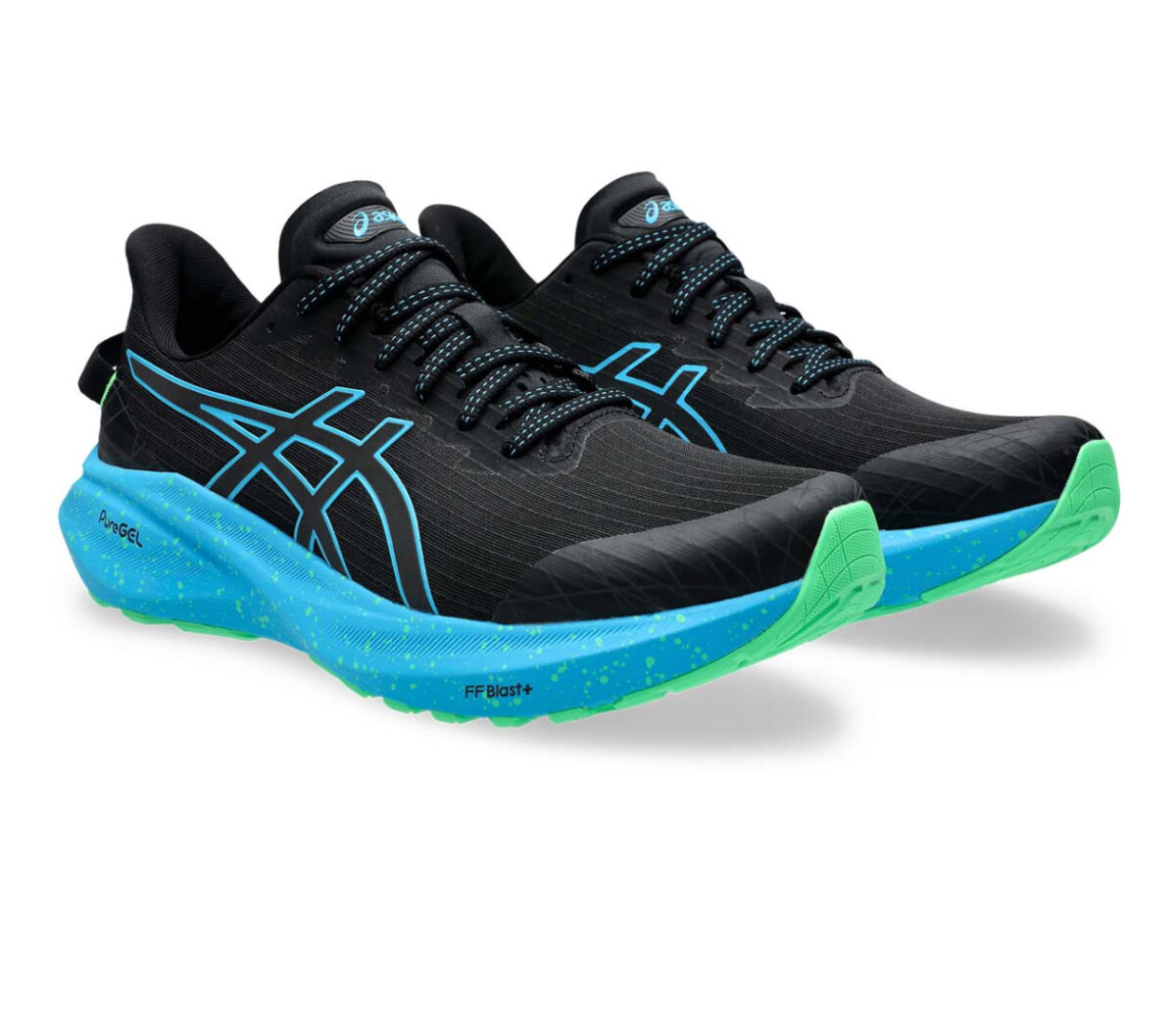 Coppia Scarpa Asics Gel GT-2000 13 Lite Show uomo nera celeste