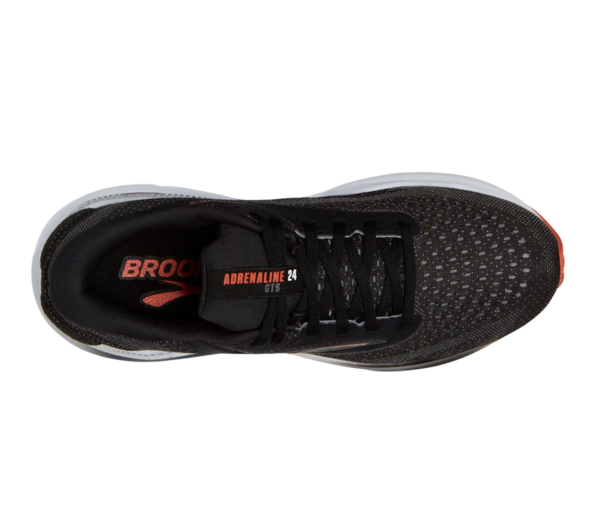 Tomaia Scarpa Brooks Adrenaline GTS 24 uomo nera arancione