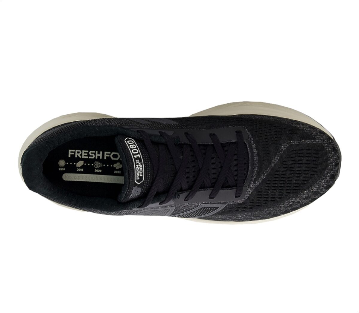 Tomaia Scarpa New Balance Fresh Foam X 1080 v14 uomo nera bianca