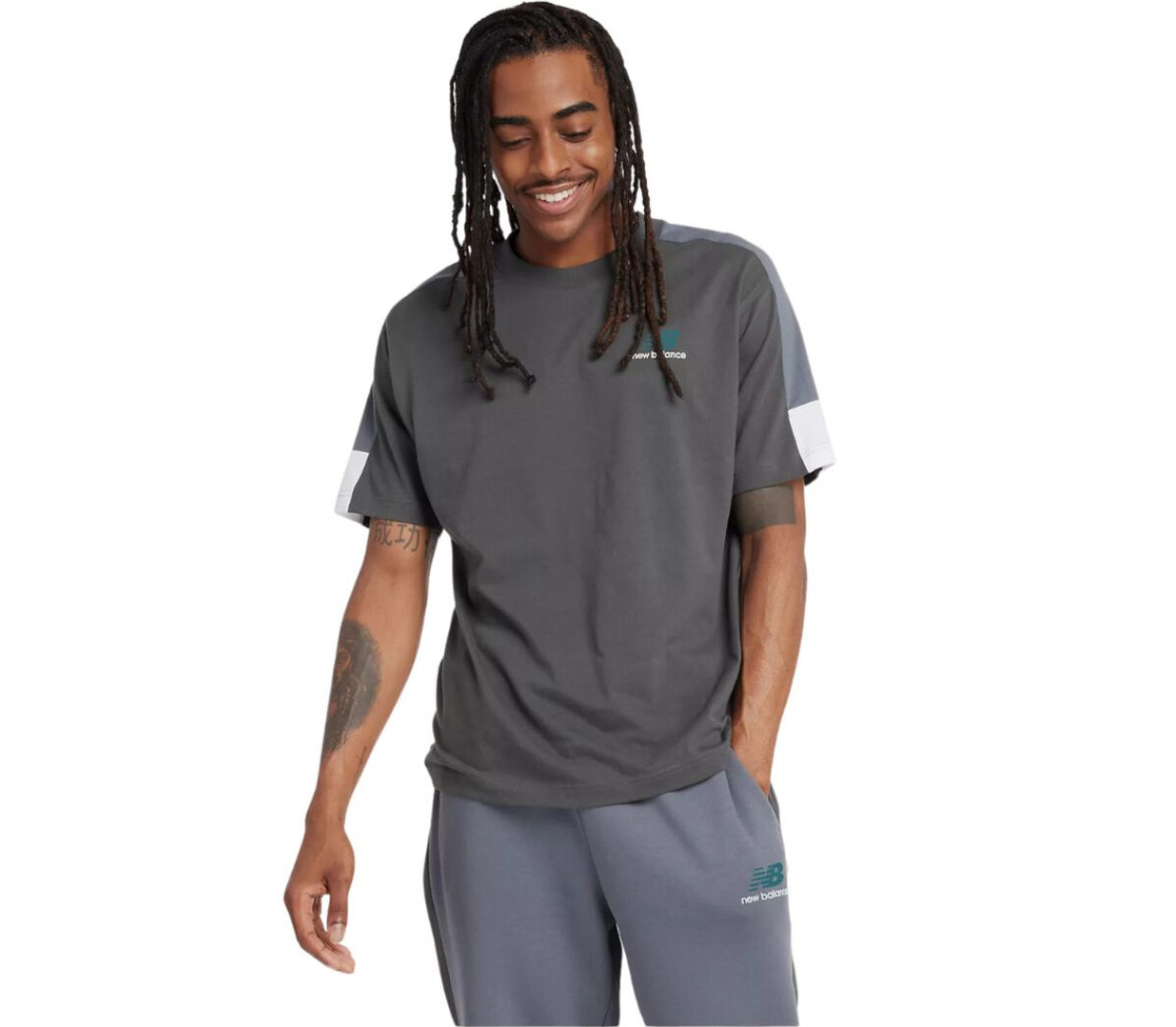 T-shirt New Balance Classic Graphic uomo grigia