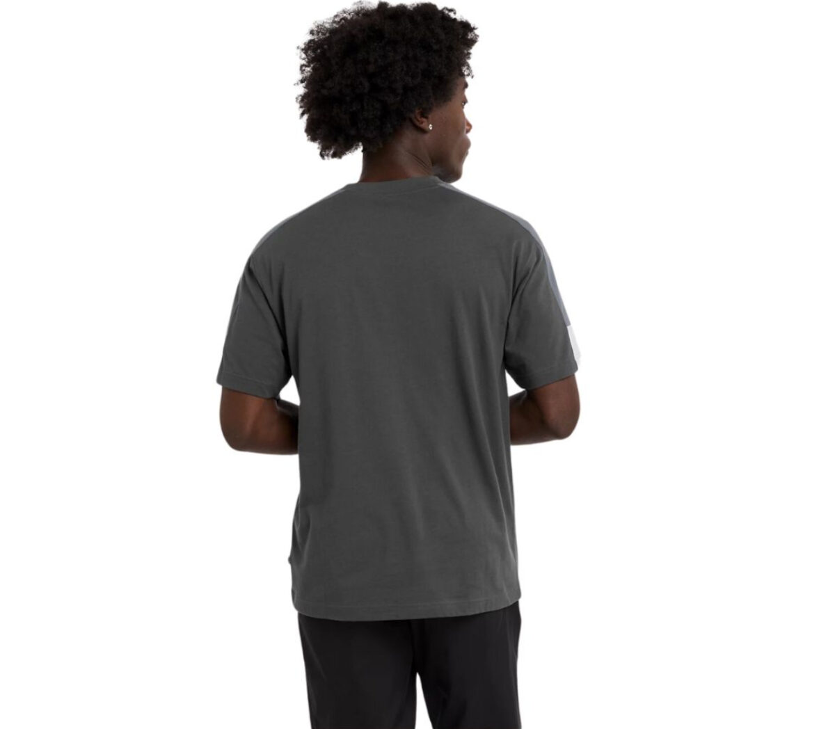 Dietro T-shirt New Balance Classic Graphic uomo grigia