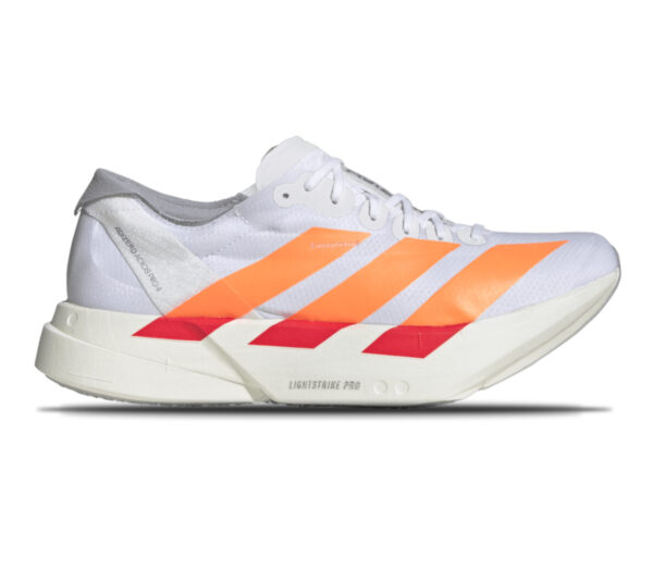 Scarpa Adidas Adizero Adios Pro 4 uomo bianca arancione