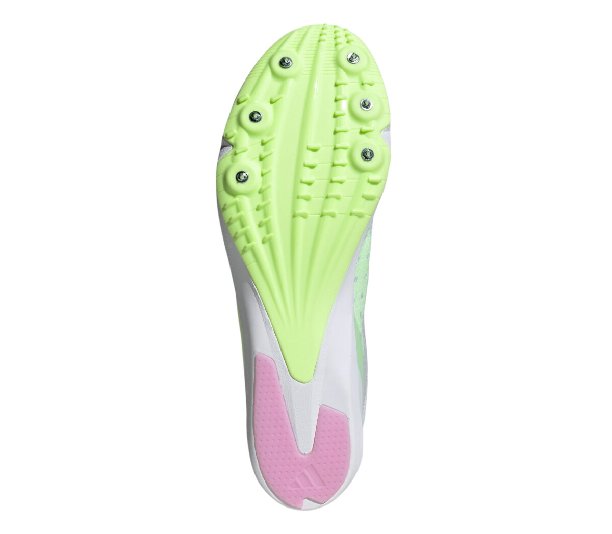 Suola Scarpa Adidas Distancestar unisex bianca verde
