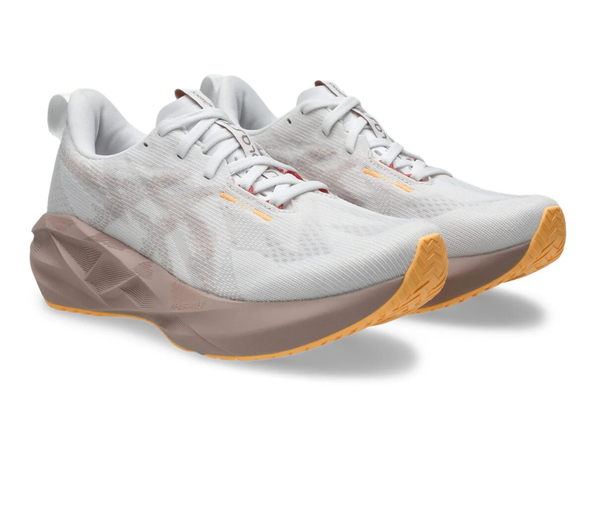 Coppia Scarpa Asics Novablast 5 donna bianca beige