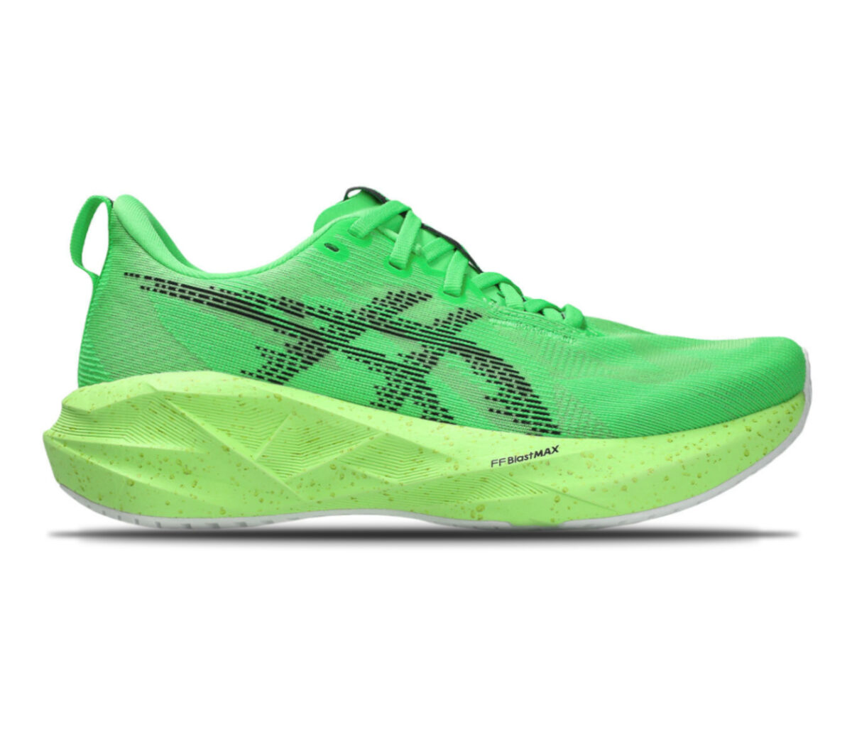 Scarpa Asics Novablast 5 donna verde fluo
