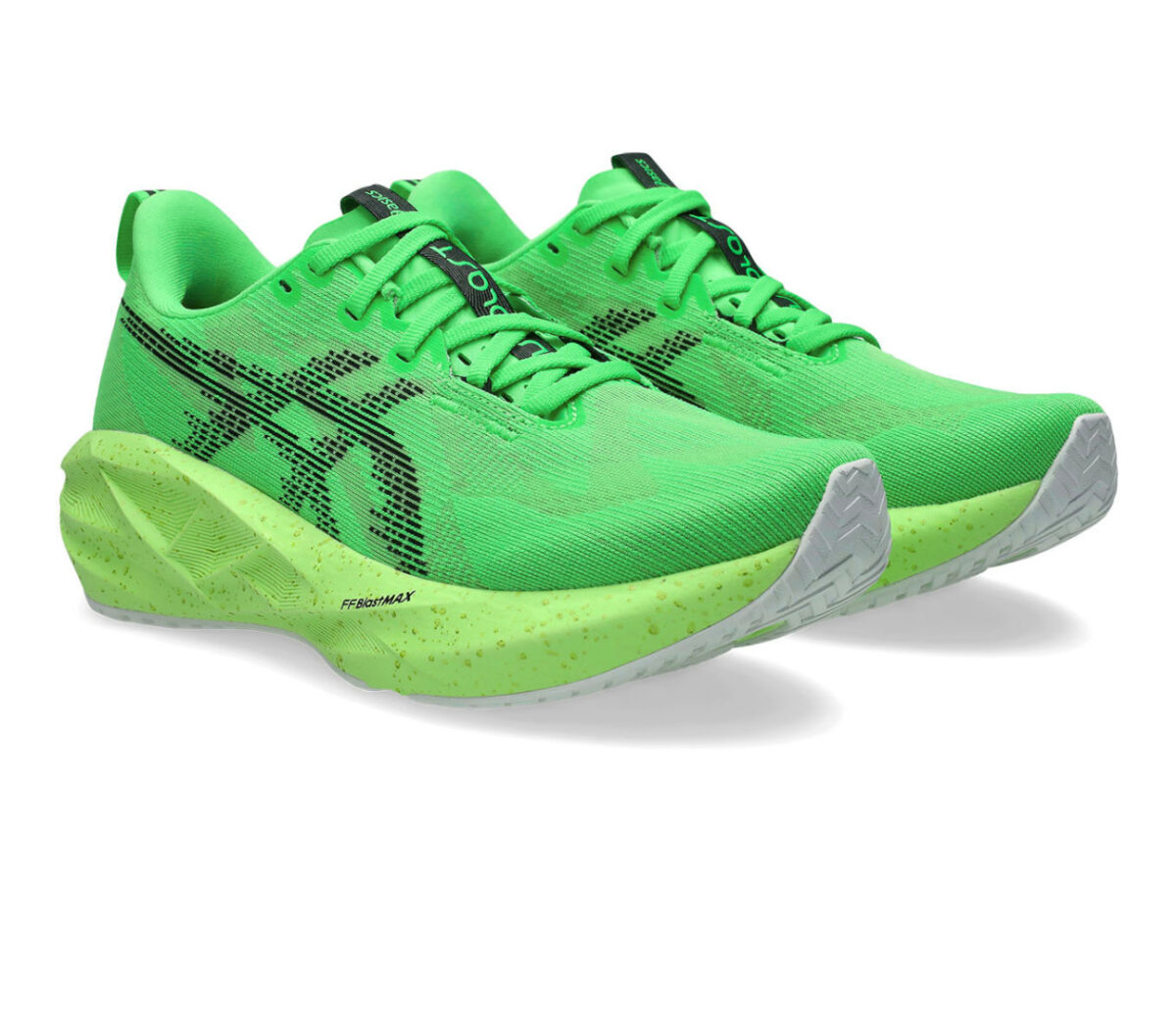Coppia Scarpa Asics Novablast 5 donna verde fluo