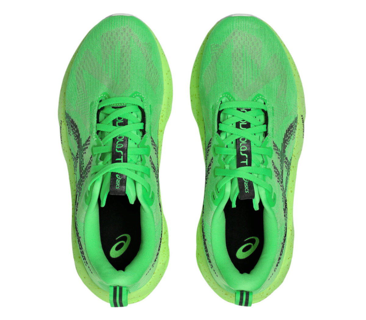 Tomaia Scarpa Asics Novablast 5 donna verde fluo