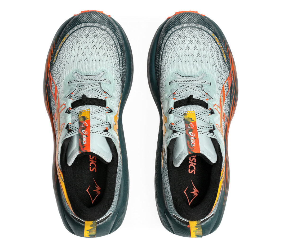 Tomaia Scarpa Asics Trabuco Max 4 uomoCold Moss/Nova Orange
