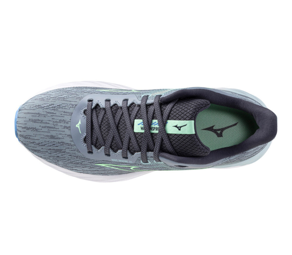 Tomaia Scarpa Mizuno Wave Inspire 21 uomo grigia verde