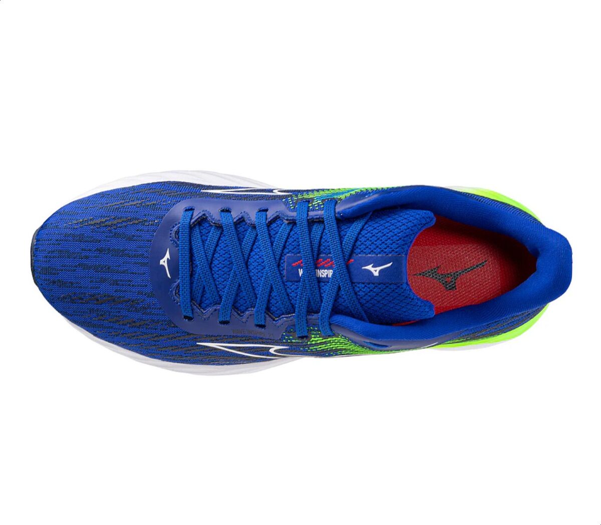Tomaia Scarpa Mizuno Wave Inspire 21 uomo blu verde