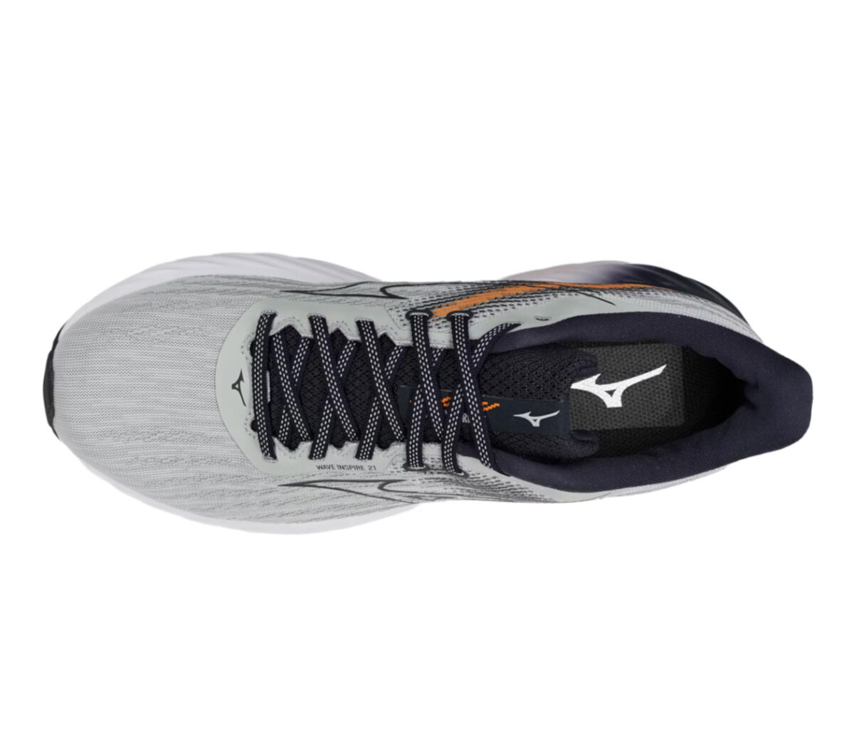 Tomaia Scarpa Mizuno Wave Inspire 21 uomo pearl blue baritone blue tangelo