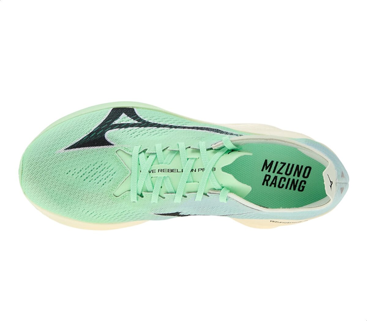 Tomaia Scarpa Mizuno Wave Rebellion Pro 3 unisex verde