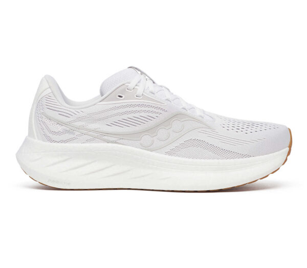Scarpa Saucony Ride 18 uomo white gum