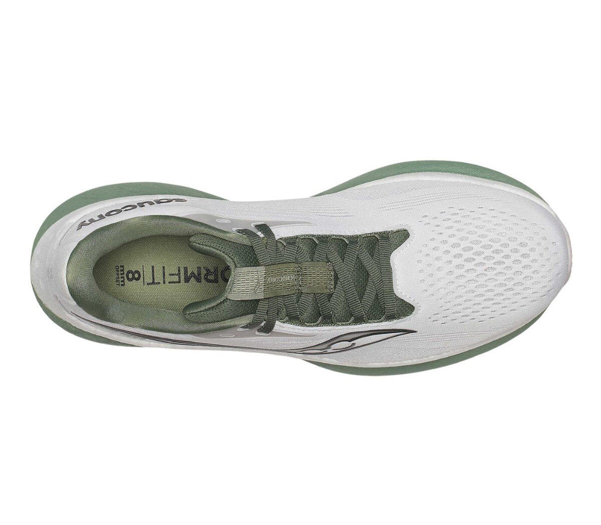 Tomaia Scarpa Saucony Ride 18 uomo verde bianca
