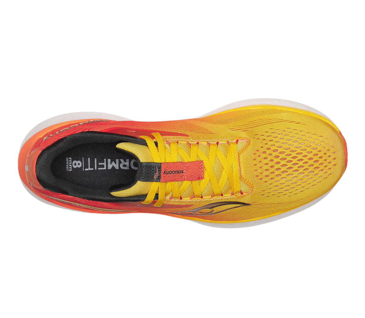 Tomaia Scarpa Saucony Ride 18 uomo giallo arancione