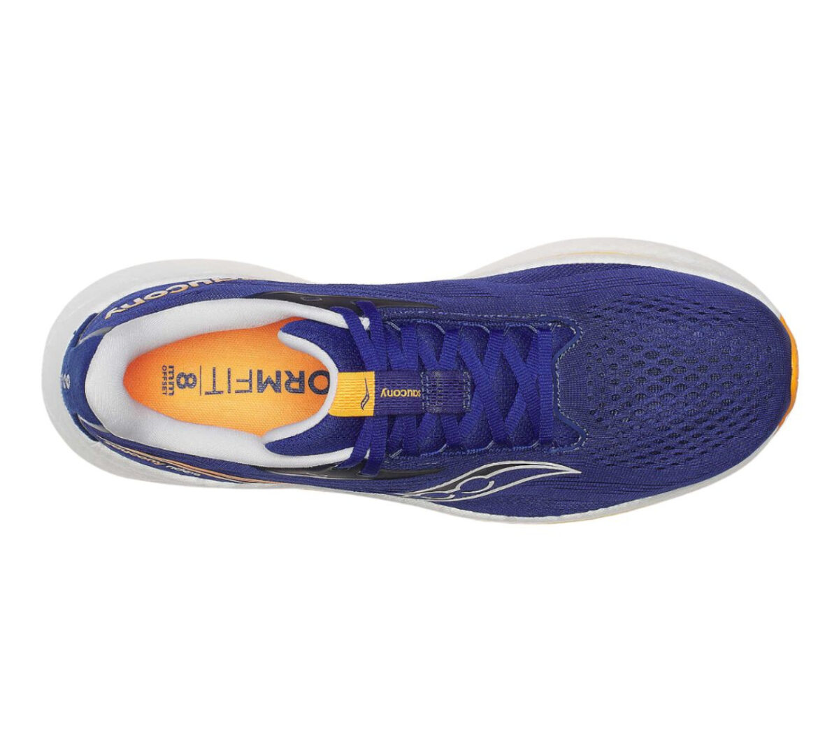 Tomaia Scarpa Saucony Ride 18 uomo blu gialla