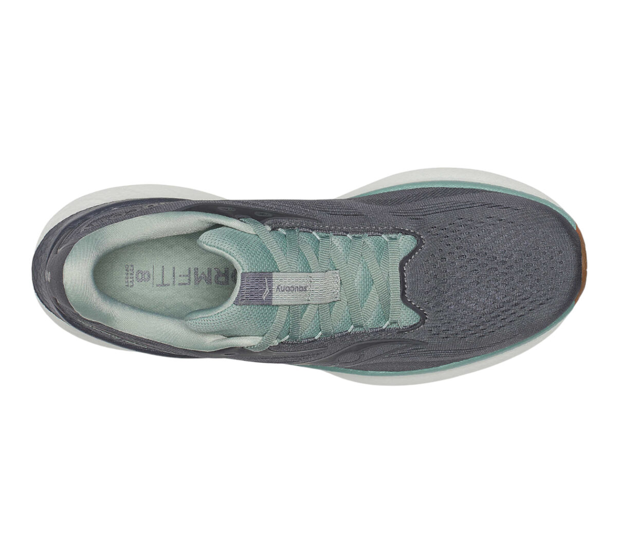 Tomaia Scarpa Saucony Ride 18 uomo grigia verde