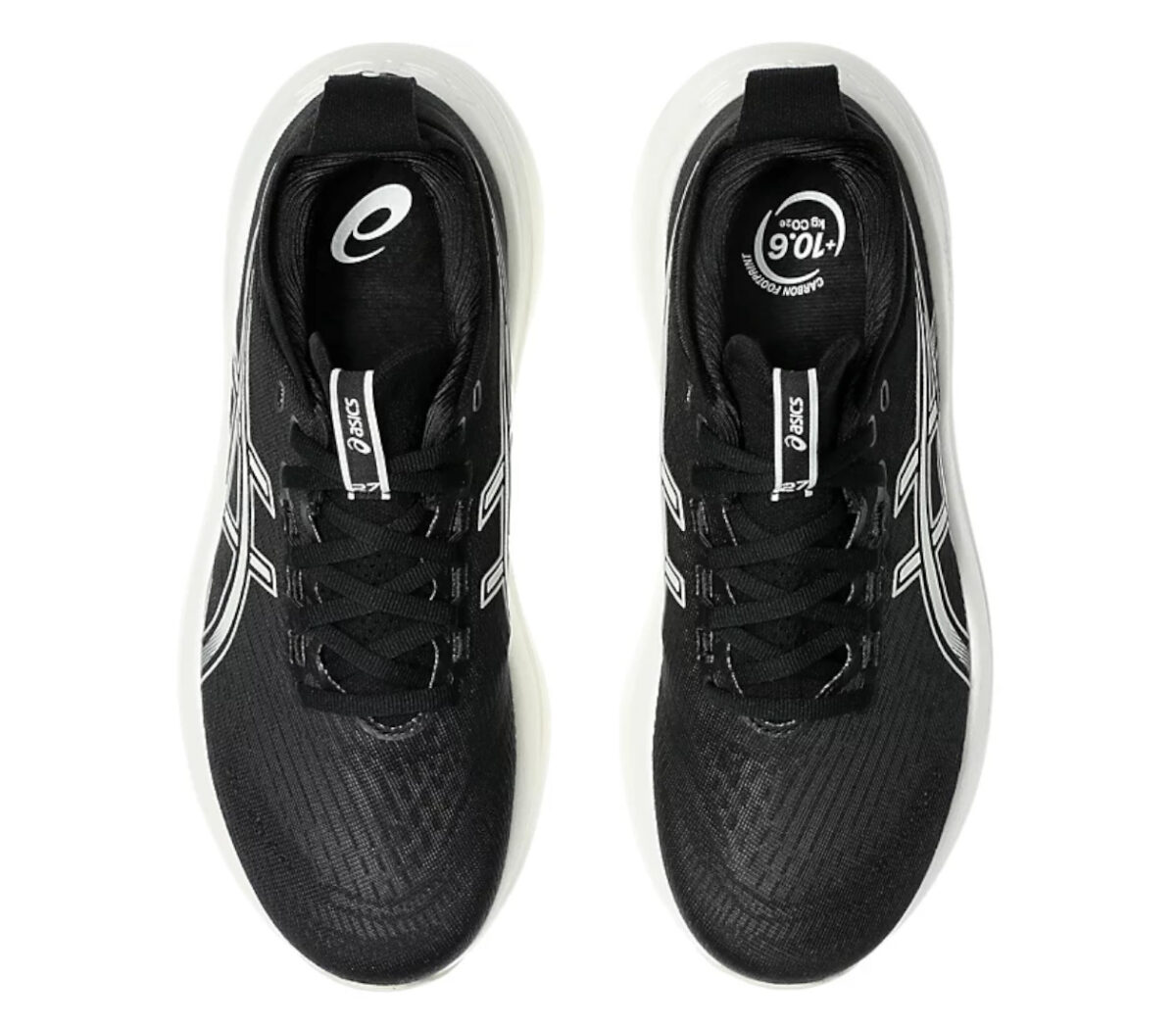 Tomaia Scarpa New Balance Asics Gel Nimbus 27 Black/Lake Grey