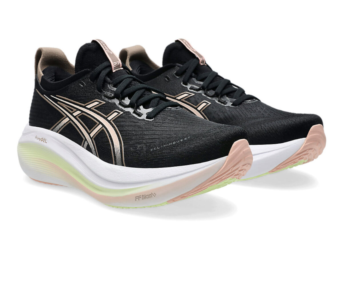 Coppia Scarpa Asics Gel-Nimbus 27 donna nera rosa