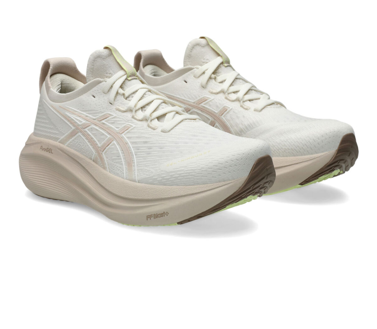 Coppia Scarpa Asics Gel Nimbus 27 donna Cream Mineral Beige
