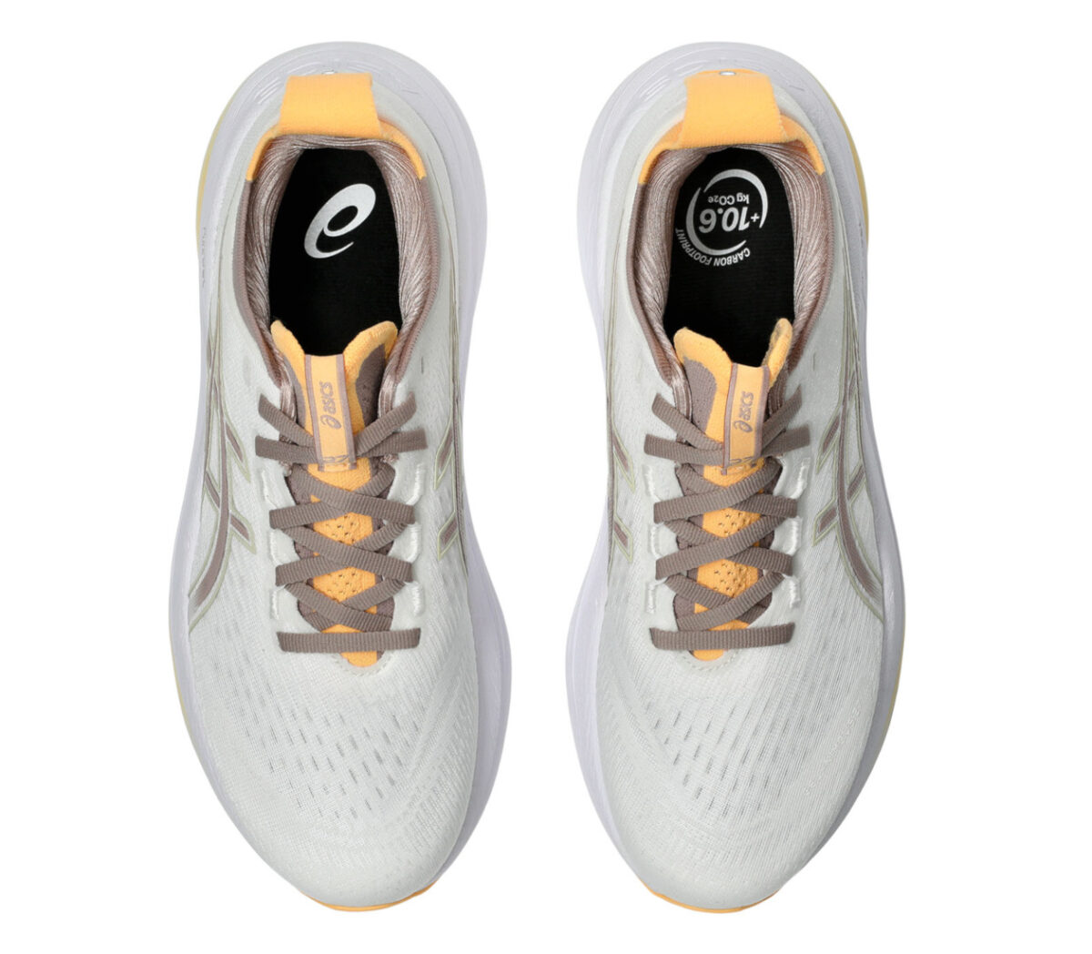 Tomaia Scarpa Asics Gel-Nimbus 27 donna White Fawn
