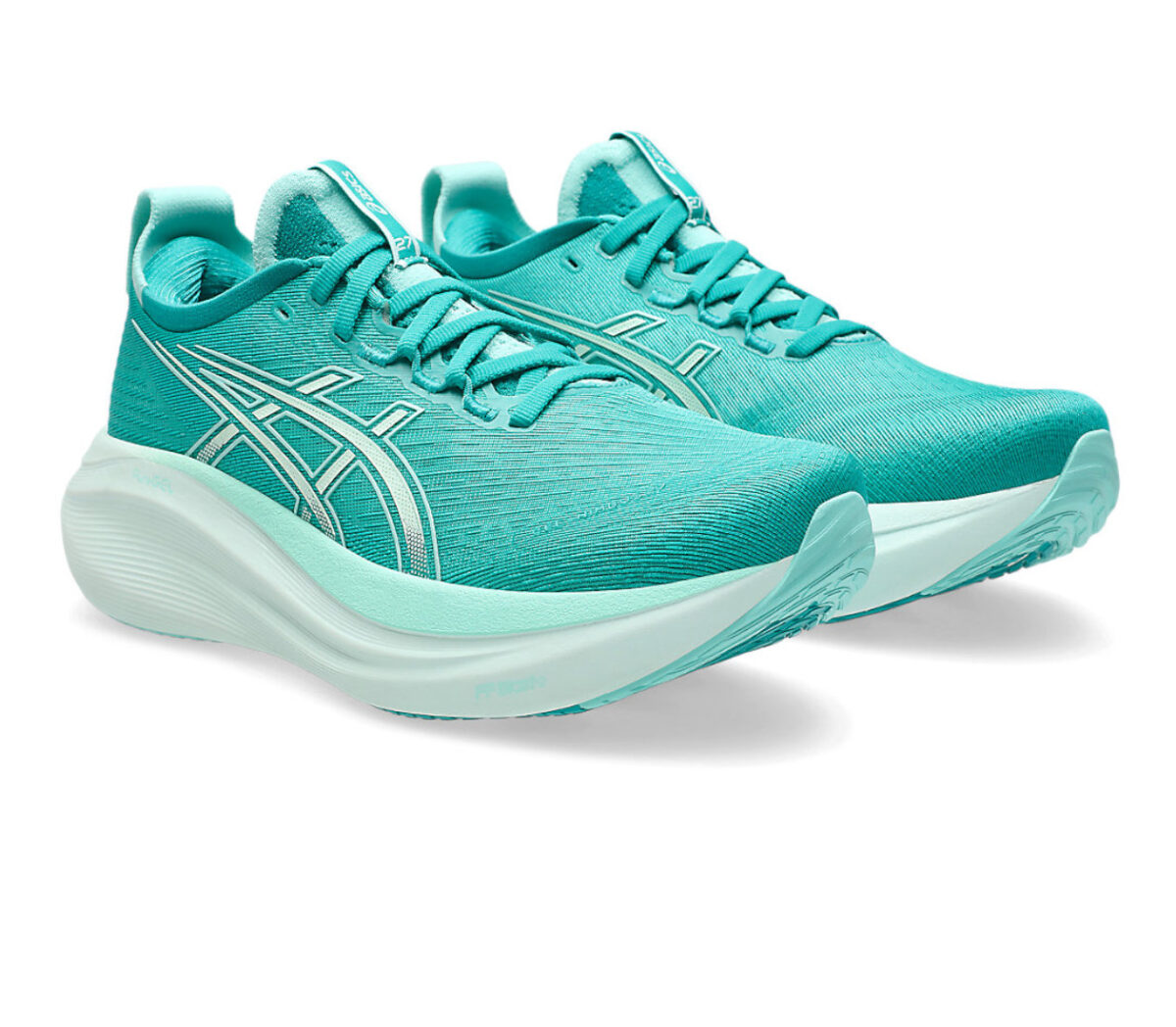 Coppia Scarpa New Balance Asics Gel Nimbus 27 Wave Teal/Illuminate Mint