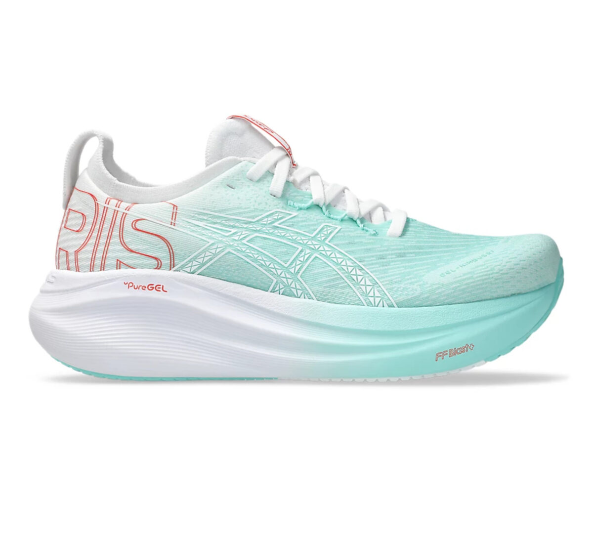 Scarpa Asics Gel nimbus 27 donna bianca verde