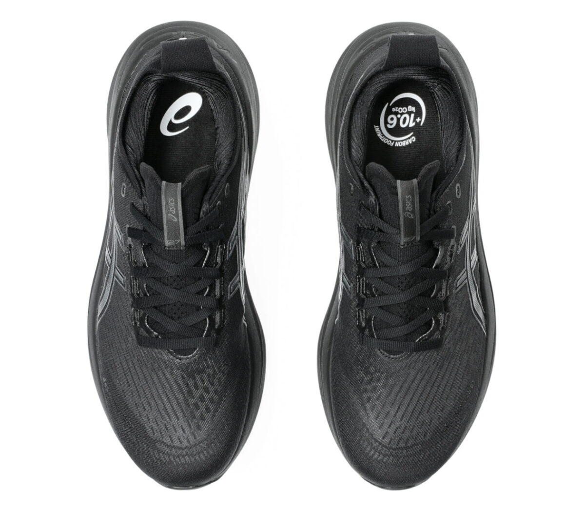 Tomaia Scarpa Asics gel nimbus 27 uomo Black/Graphite Grey