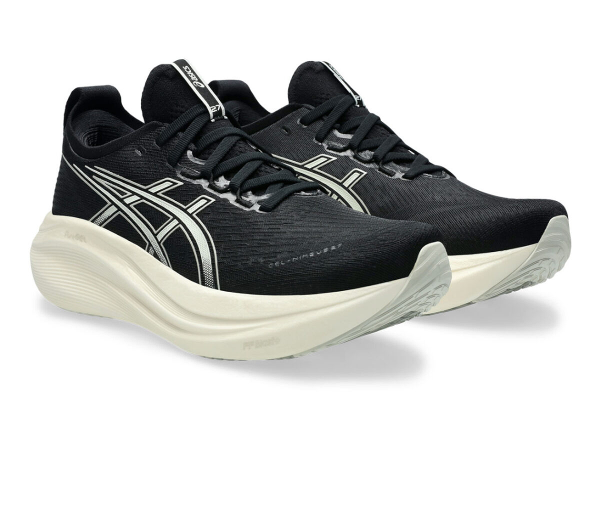 Coppia Scarpa Asics Gel-Nimbus 27 uomo nera bianca