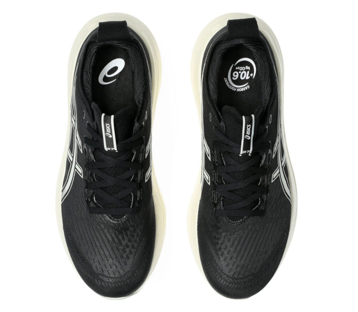 Tomaia Scarpa Asics Gel-Nimbus 27 uomo nera bianca