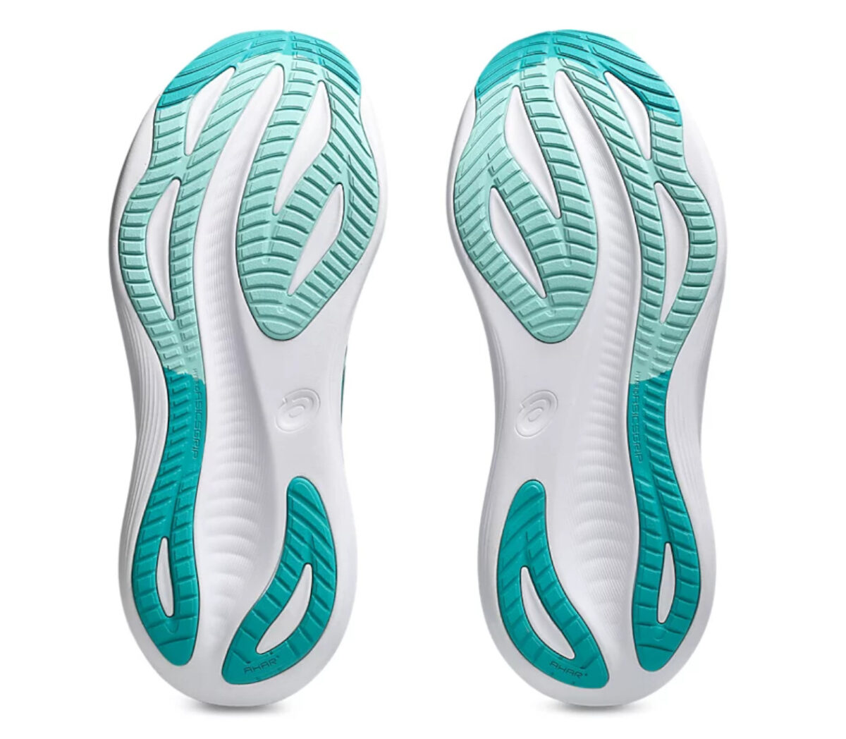 Suola Scarpa New Balance Asics Gel Nimbus 27 uomo Wave Teal/Saxon Green