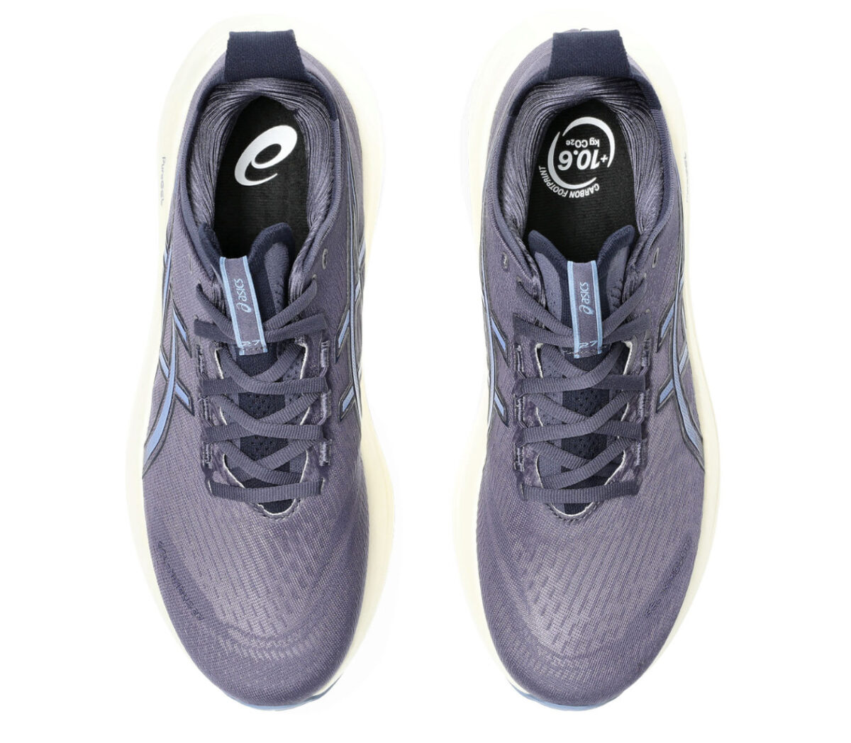 Tomaia Scarpa Asics Gel-Nimbus 27 uomo Indigo Fog Denim Blue