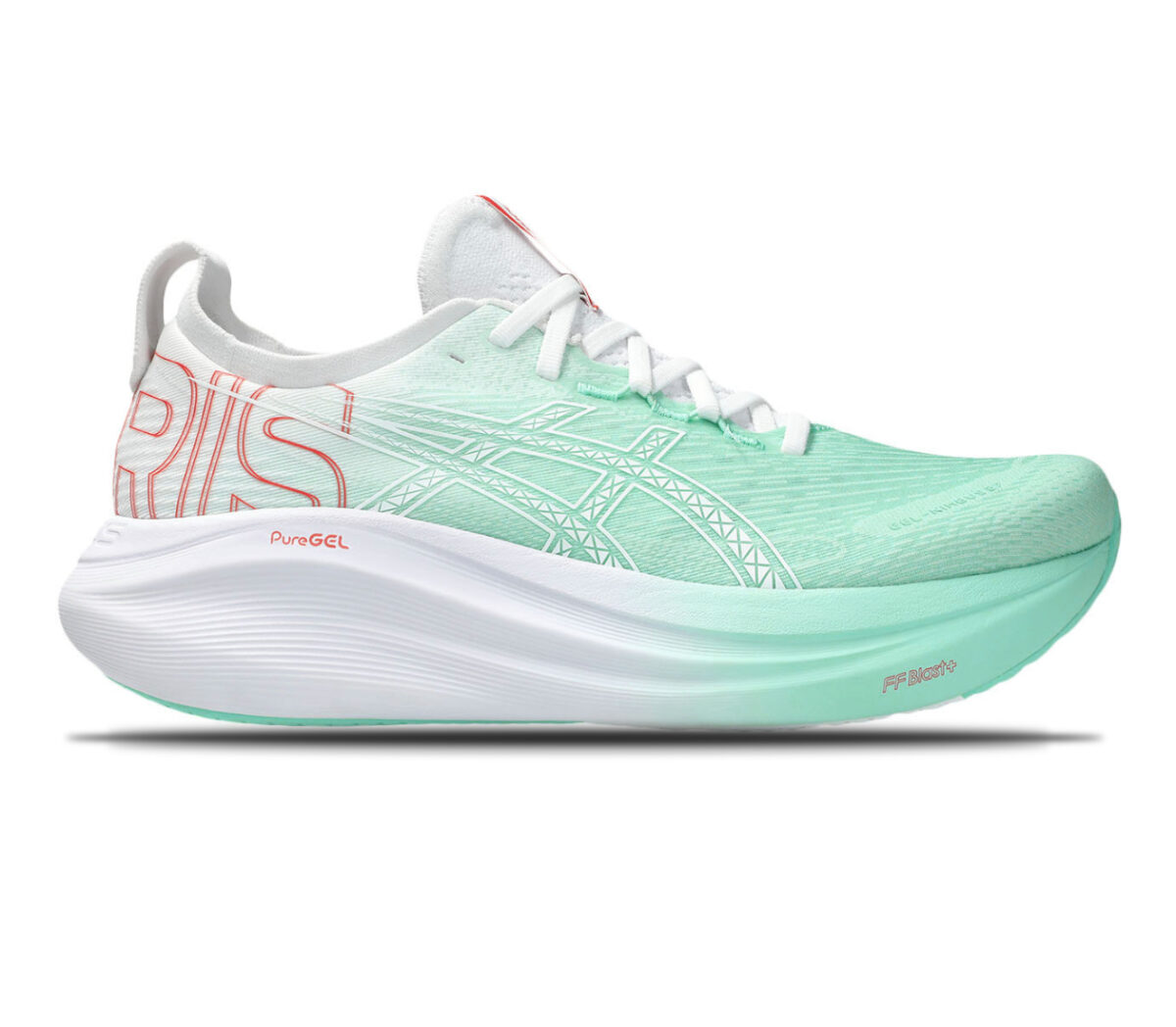 Scarpa Asics Gel-Nimbus 27 uomo verde bianca