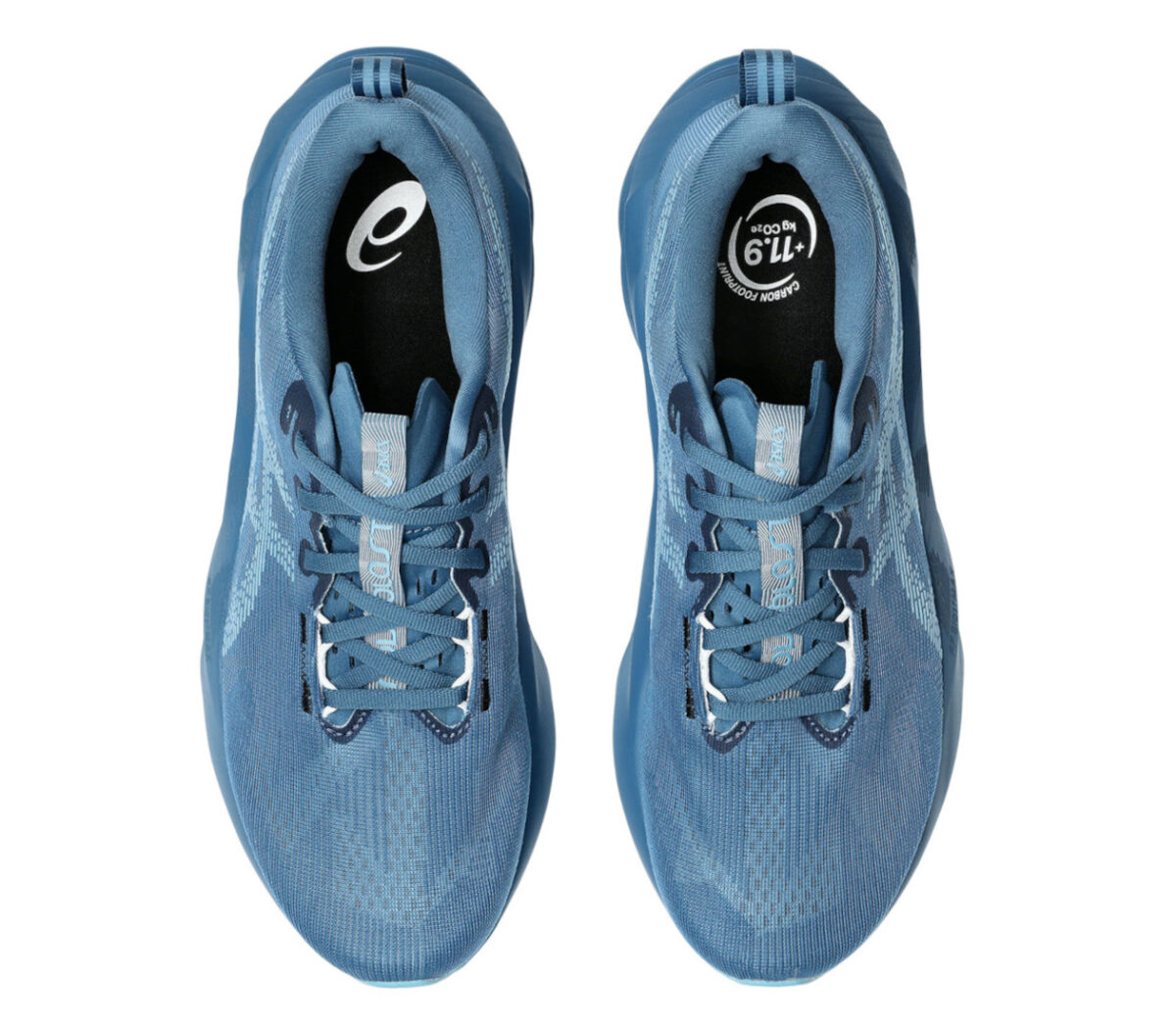 Tomaia Scarpa Asics Novablast 5 uomo Winter Sea Stillwater