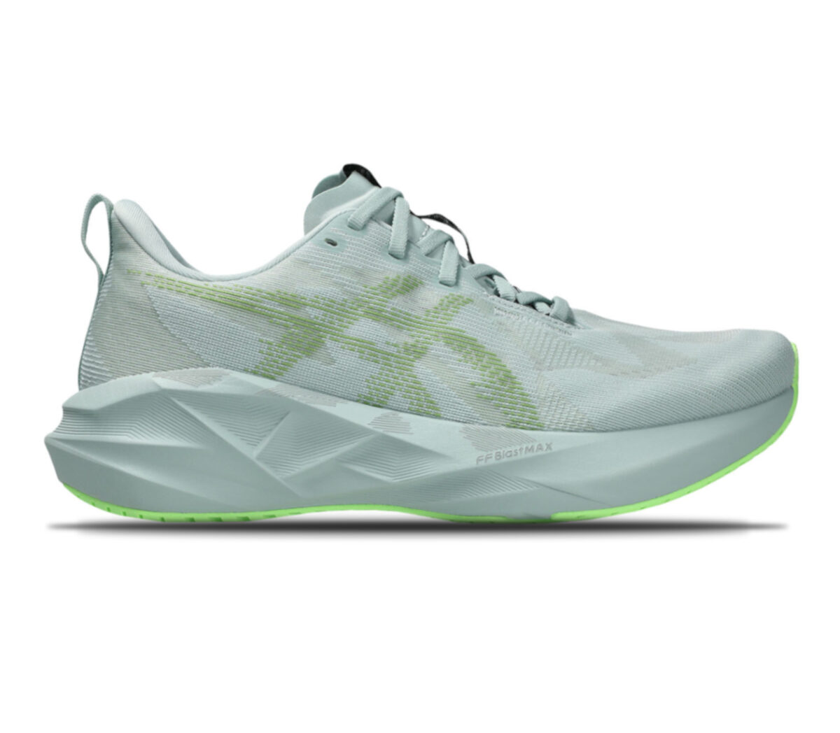 Scarpa Asics Novablast 5 uomo verde acqua
