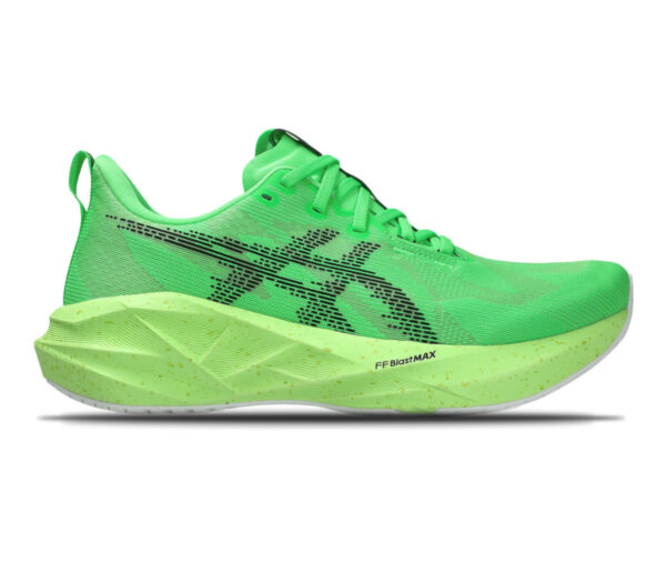 Scarpa Asics Novablast 5 uomo verde fluo
