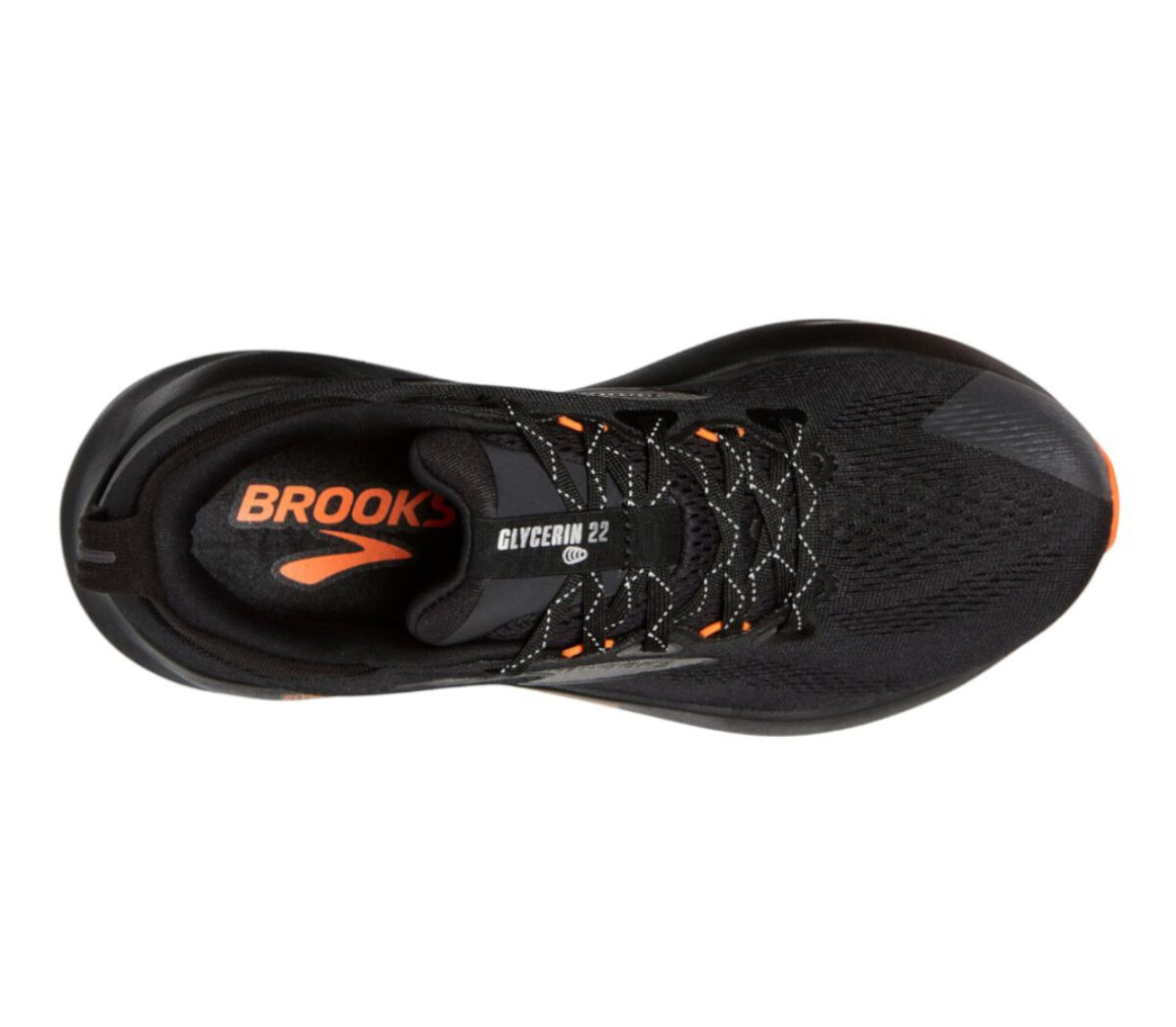 Tomaia Scarpa Brooks Glycerin 22 donna black orange