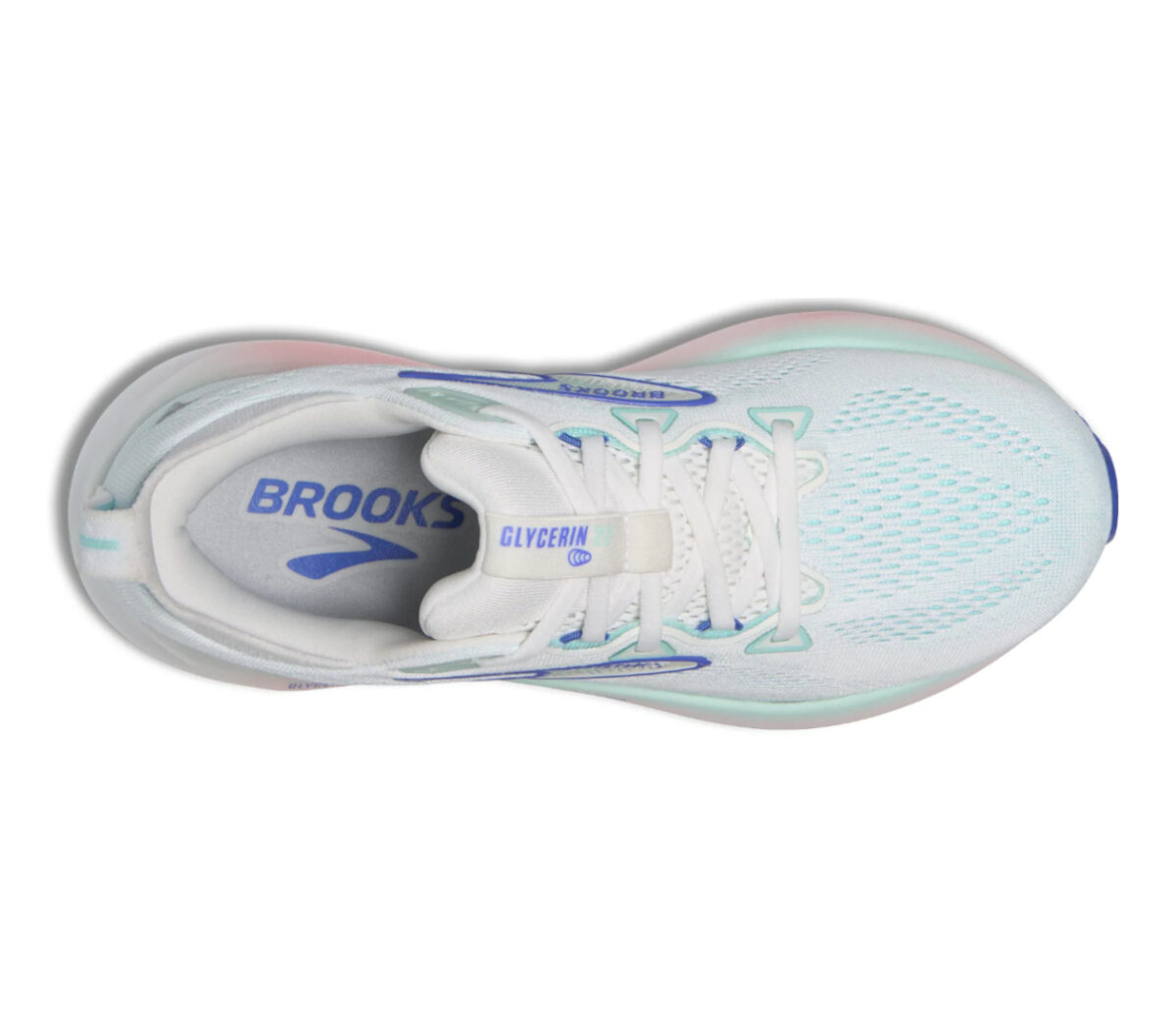 Tomaia Scarpa Brooks Glycerin 22 donna White/Limpet Shell/Amparo Blue