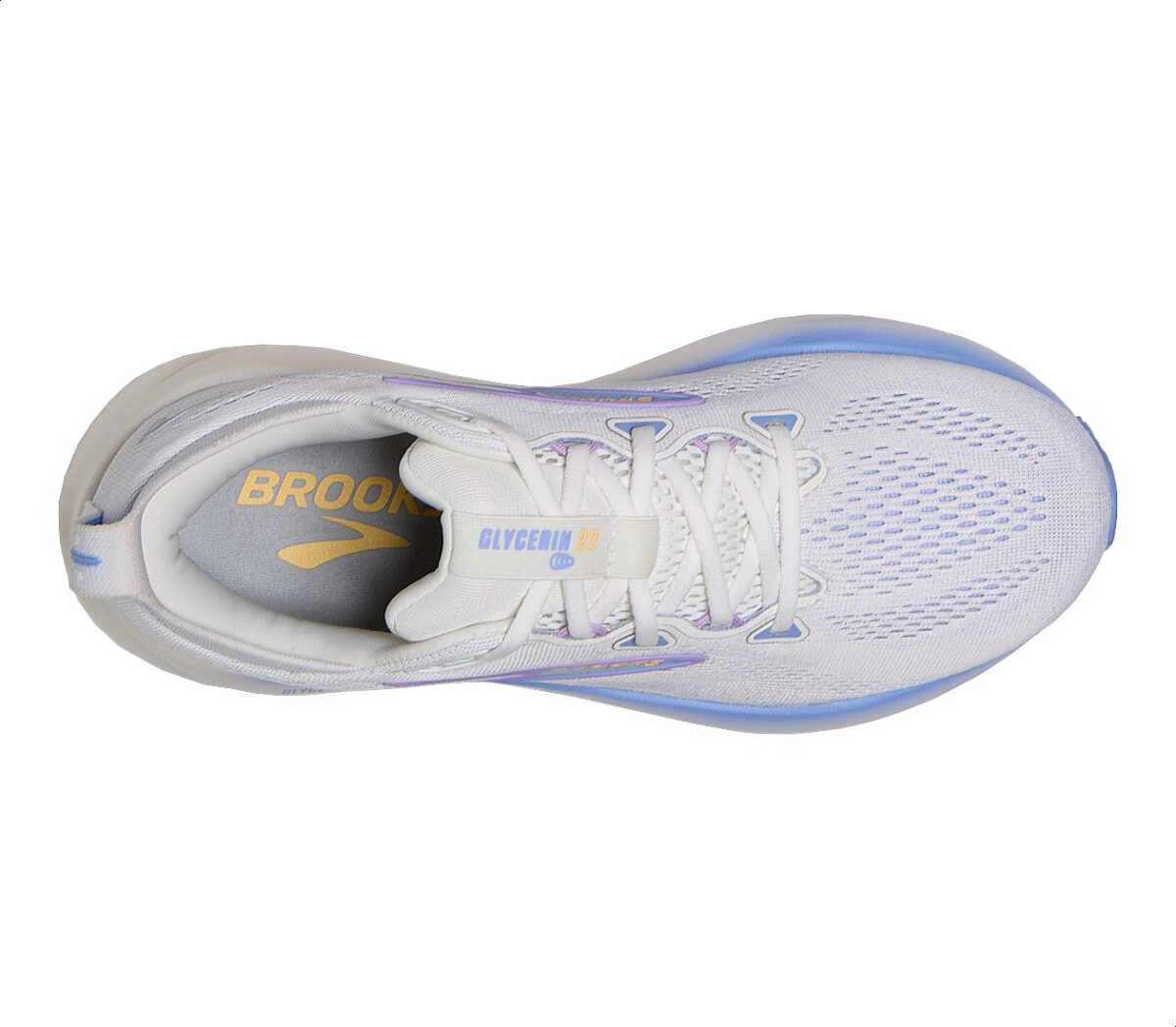 Tomaia Scarpa Brooks Glycerin 22 donna bianca celeste