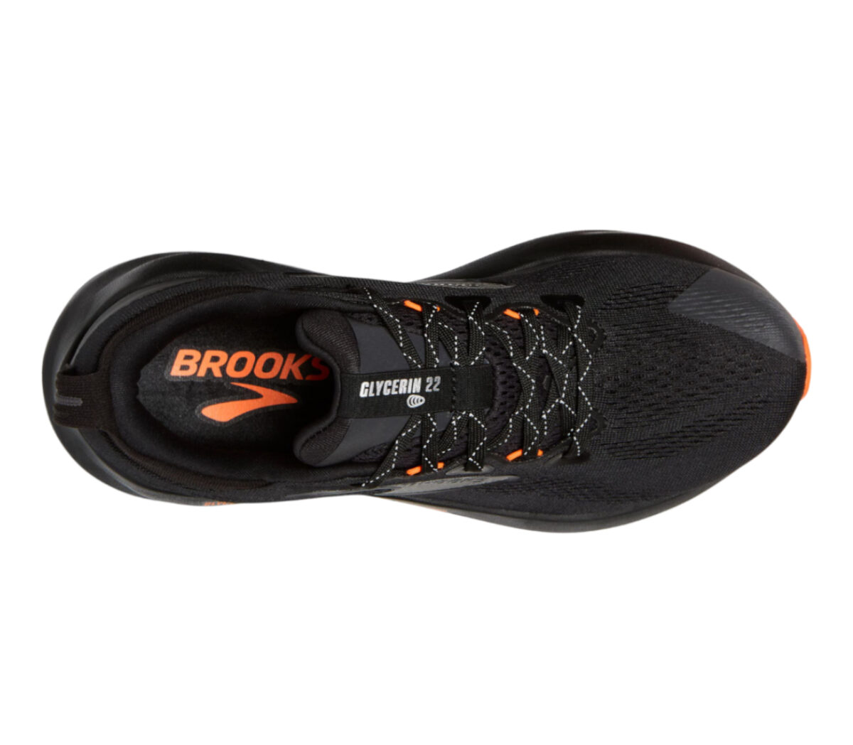 Tomaia Scarpa Brooks Glycerin 22 uomo black orange