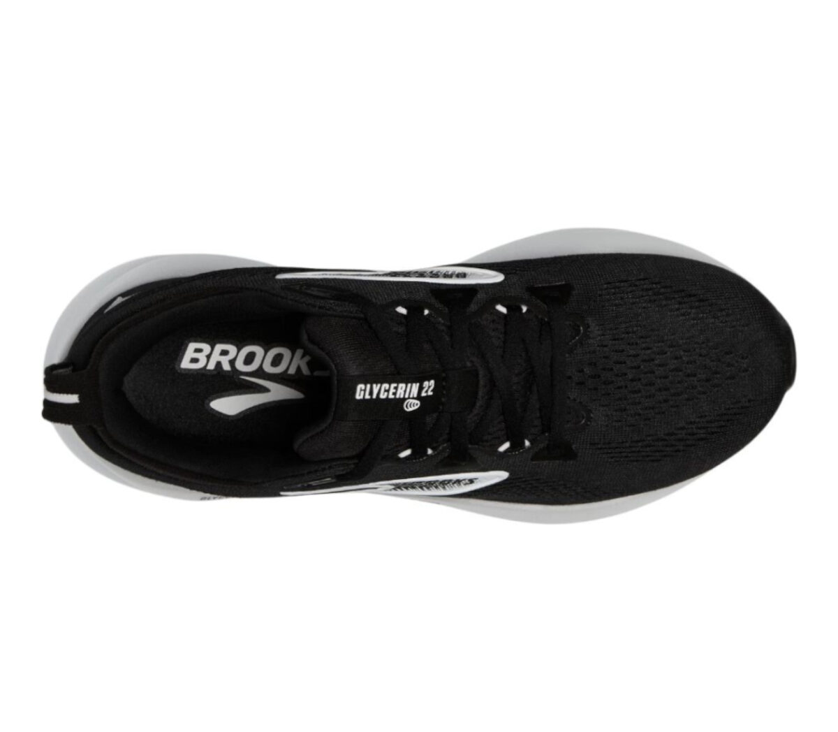 Tomaia Scarpa Brooks Glycerin 22 uomo bianca nera