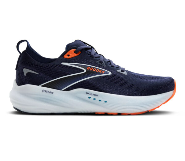 Scarpa Brooks Glycerin 22 uomo Peacoat/Blue Ribbon/Orange