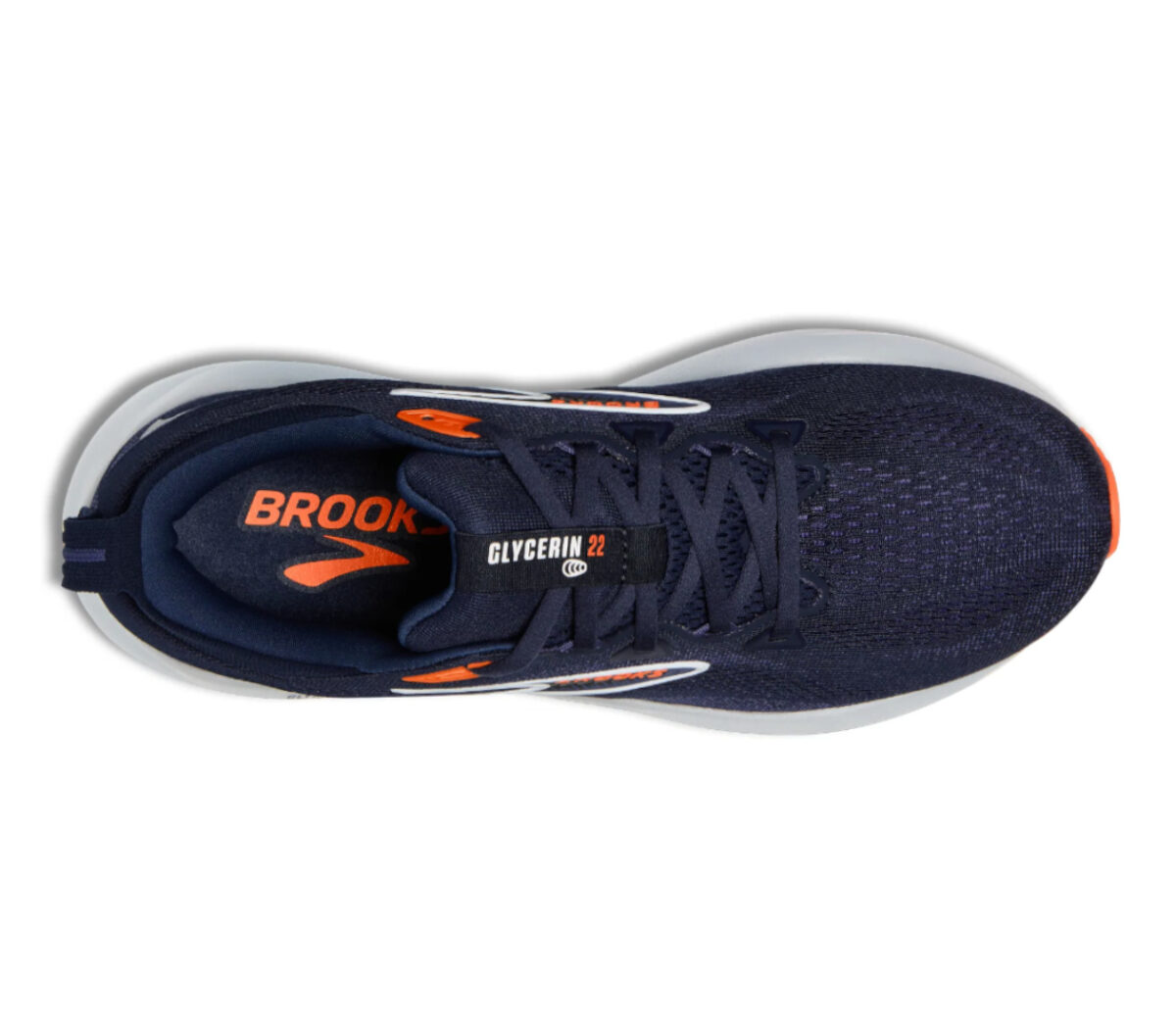 Tomaia Scarpa Brooks Glycerin 22 uomo Peacoat/Blue Ribbon/Orange