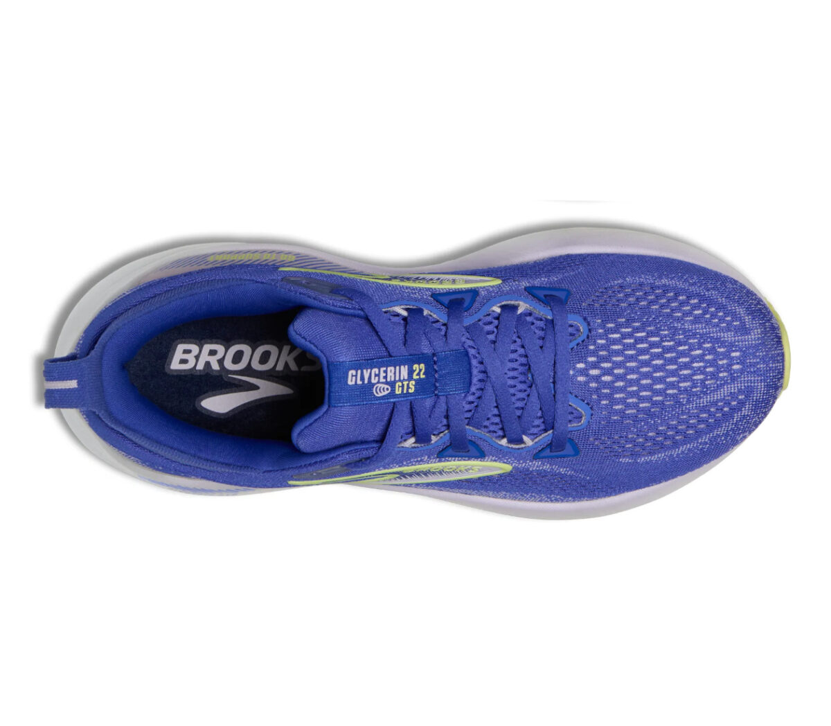 Tomaia Scarpa Brooks Glycerin GTS 22 donna Amparo Blue/Hyper Iris/Yellow