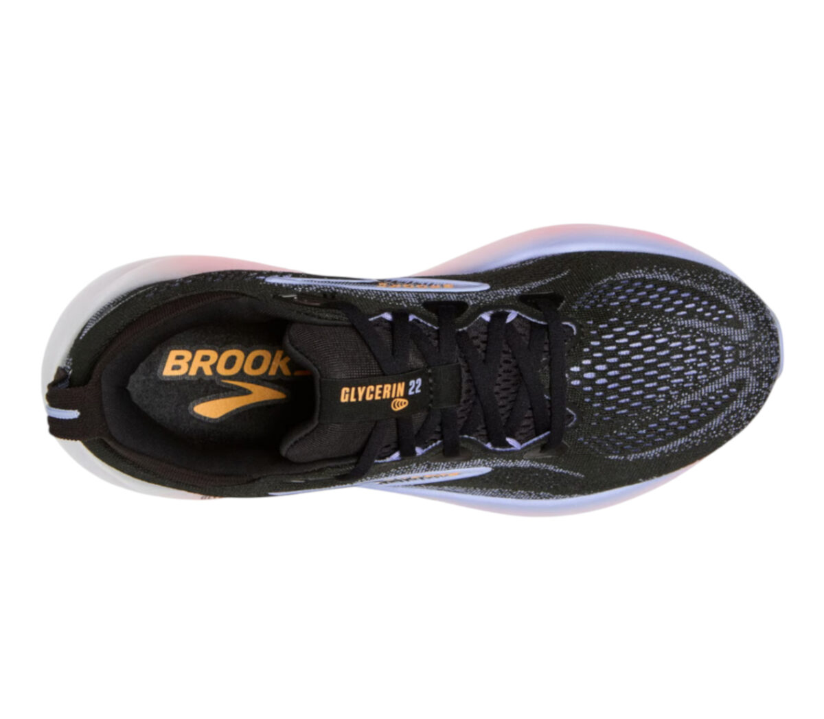 Tomaia Scarpa Brooks Glycerin GTS 22 donna nera rosa