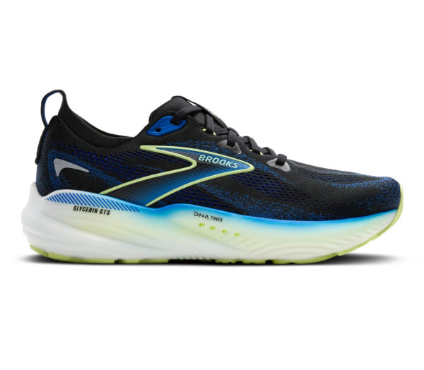Scarpa Brooks Glycerin GTS 22 uomo Black/Cobalt/Neo Yellow