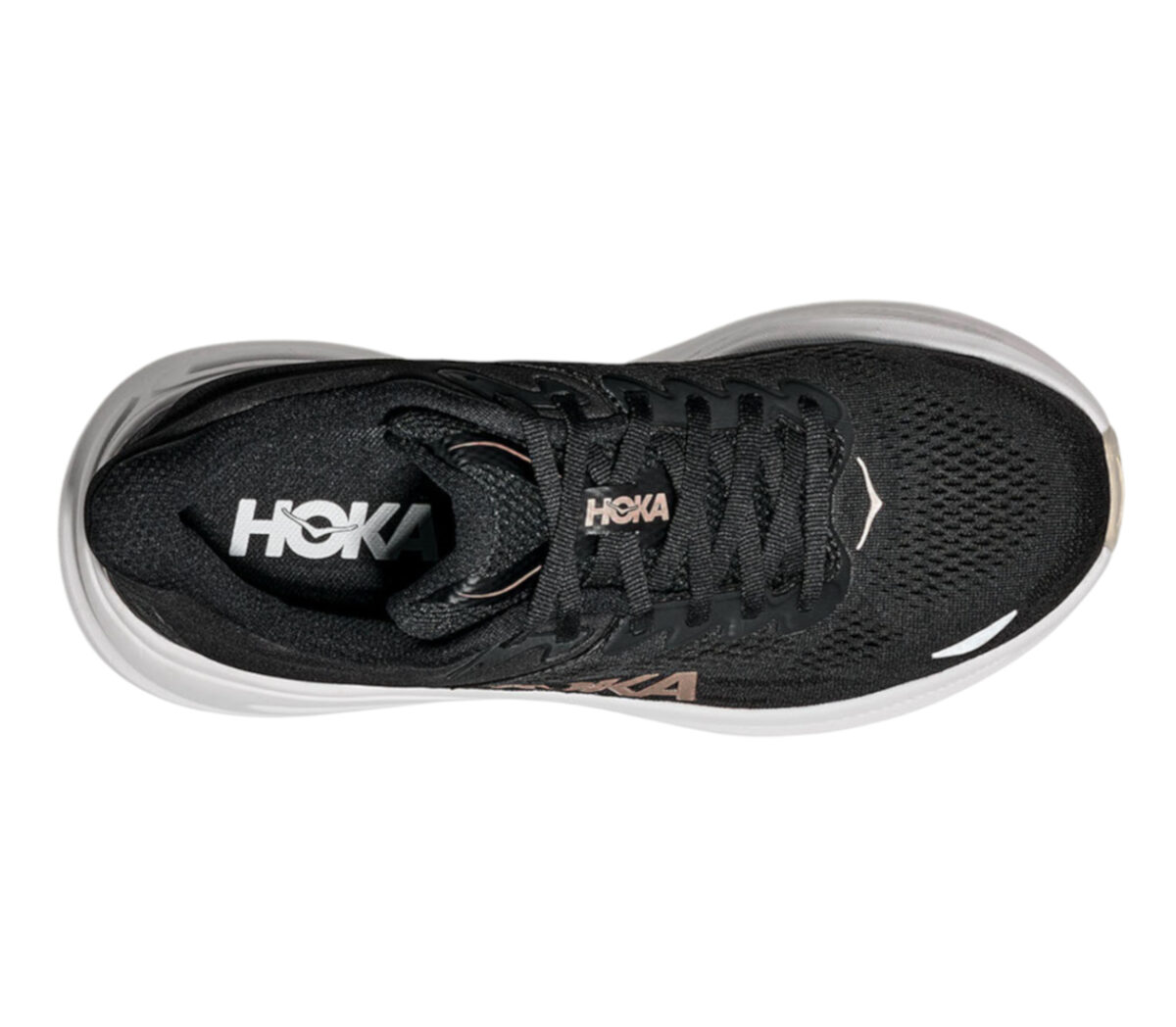 Tomaia Scarpa Hoka Bondi 9 donna black rose gold