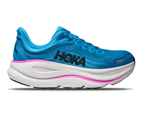 Scarpa Hoka Bondi 9 donna celeste bianca